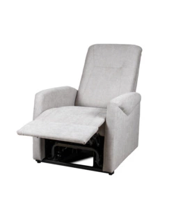 POLTRONA MASSAGGIANTE BELLAHOME "SIENA" CON RECLINER ELETTRICO IN TESSUTO GRIGIO, 75X93X105 CM